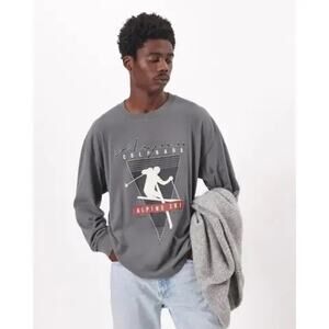 Abercrombie & Fitch Men’s Aspen Colorado Ski Graphic Long Sleeve Tee Size XXL